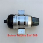 SWIWIN SW190B Turbinenstrahltriebwerk mit 19 kg Schub für RC-Jets, Drohnen und Boote als Ersatzteil für Flugzeuge